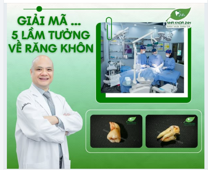 GIẢI MÃ 5 LẦM TƯỞNG PHỔ BIẾN VỀ RĂNG KHÔN