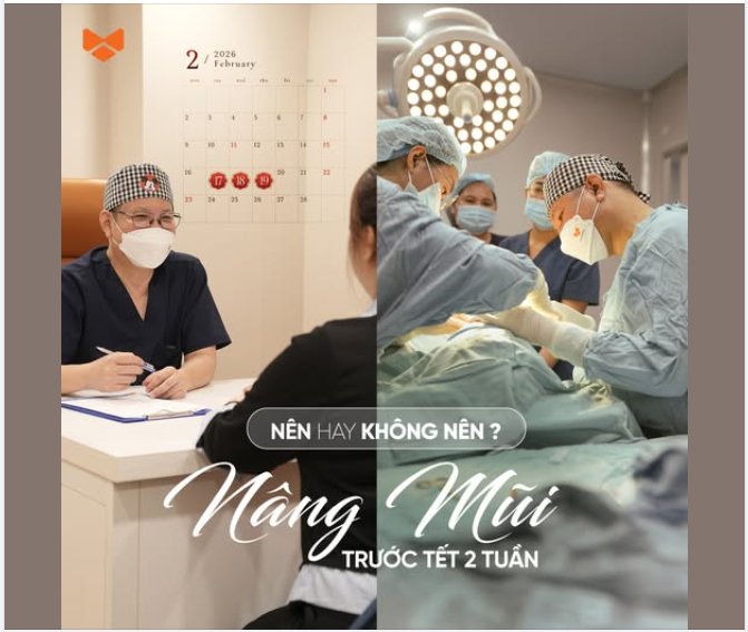 CÓ NÊN NÂNG MŨI TRƯỚC TẾT 2 TUẦN HAY KHÔNG?