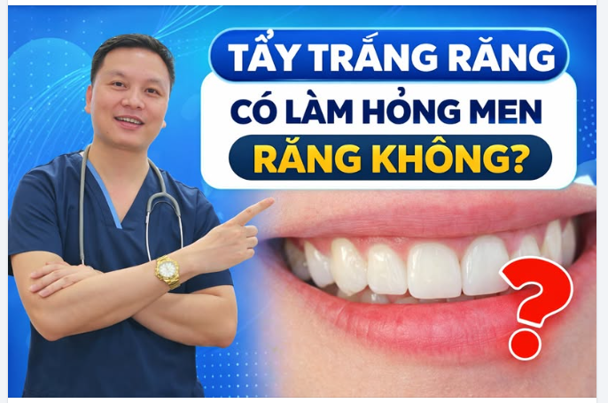 Tẩy trắng răng có làm hỏng men răng không?
