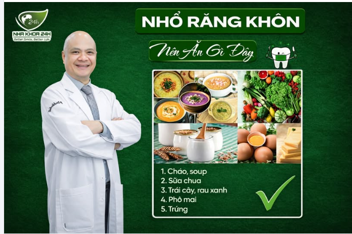 NHỔ RĂNG KHÔN – NÊN ĂN GÌ ĐỂ NHANH HỒI PHỤC?