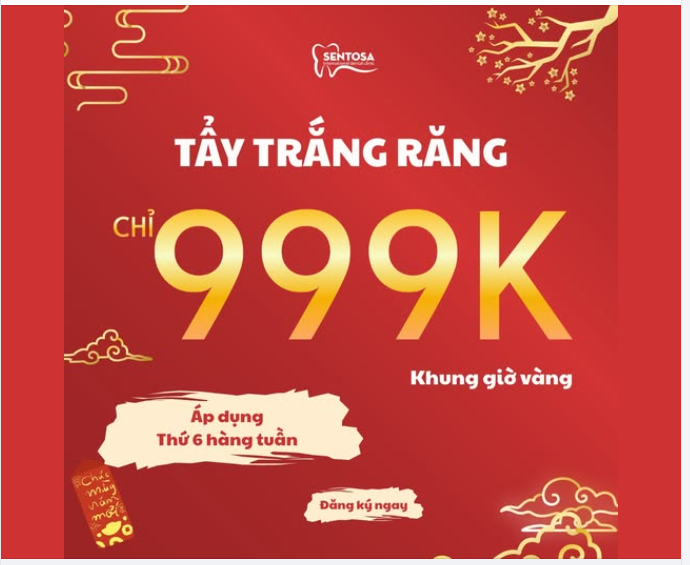 CHỈ 999K - RĂNG TRẮNG TỨC THÌ CHỈ SAU 45 PHÚT
