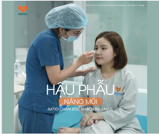 Hậu phẫu nâng mũi – Ratio chăm sóc khách hàng ra sao?