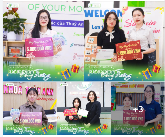 CHÚC MỪNG CÁC KHÁCH HÀNG MAY MẮN TRÚNG GIẢI CHƯƠNG TRÌNH TÀI TRỢ NIỀNG RĂNG 2026