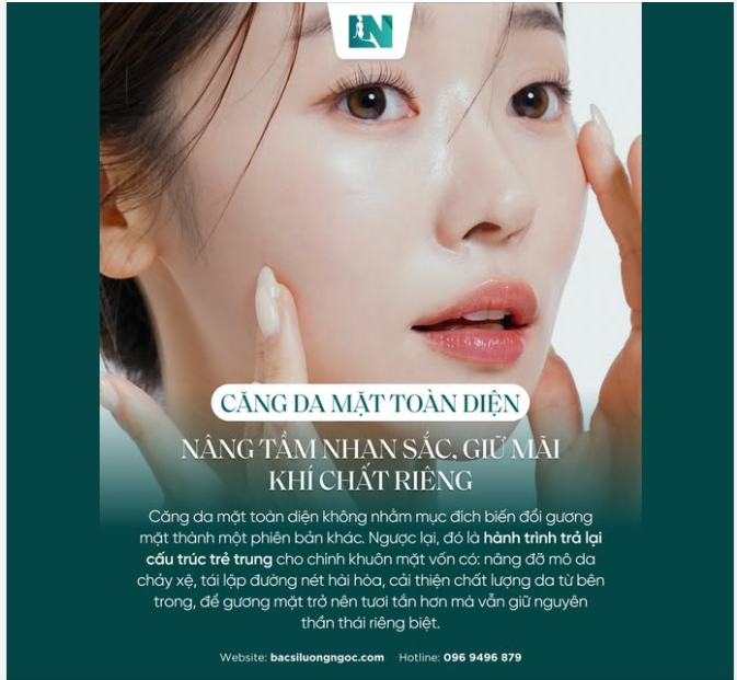 CĂNG DA MẶT TOÀN DIỆN – NÂNG TẦM NHAN SẮC, GIỮ MÃI KHÍ CHẤT RIÊNG