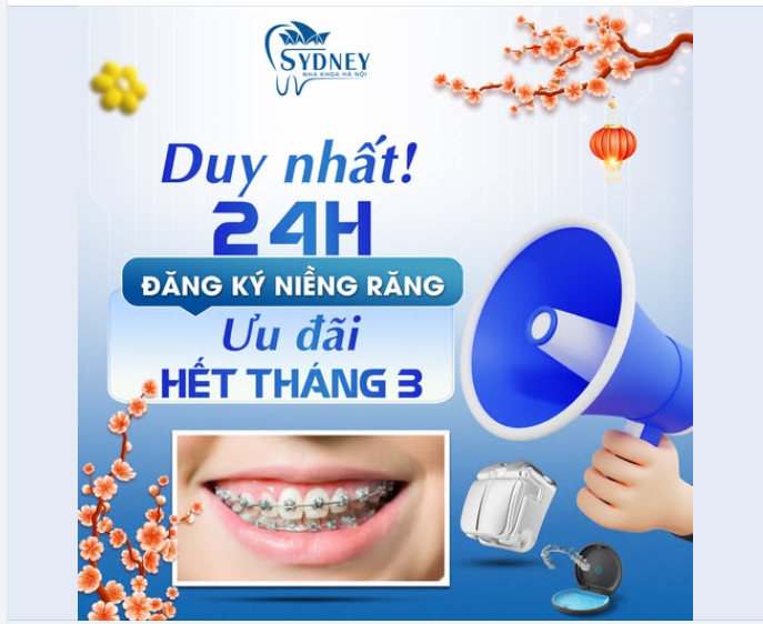 DUY NHẤT 24H - ĐĂNG KÝ NIỀNG RĂNG LƯU ƯU ĐÃI HẾT THÁNG 3