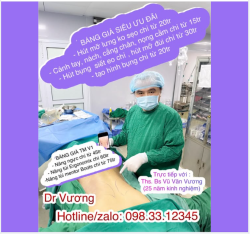”Hút mỡ LƯNG ko sẹo giữa lưng” chỉ có ở Thẩm mỹ Dr VƯƠNG” :