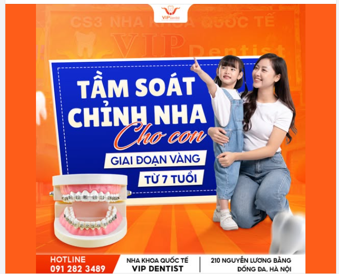 7 TUỔI - GIAI ĐOẠN VÀNG TẦM SOÁT CHỈNH NHA CHO CON !
