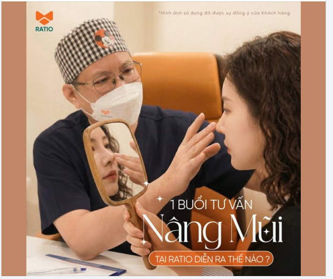 MỘT BUỔI TƯ VẤN NÂNG MŨI TẠI RATIO DIỄN RA NHƯ THẾ NÀO?