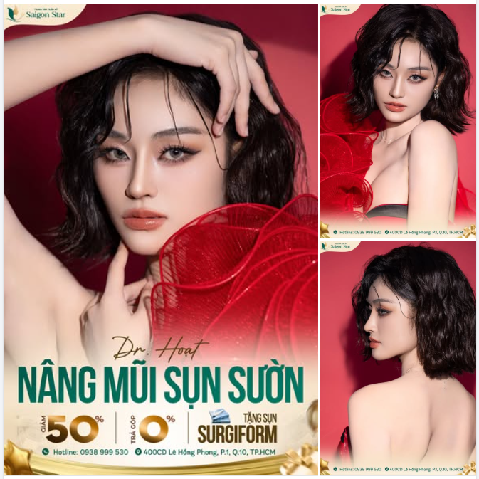 NÂNG MŨI SỤN SƯỜN DR. HOẠT - CHINH PHỤC MỌI KHUYẾT ĐIỂM