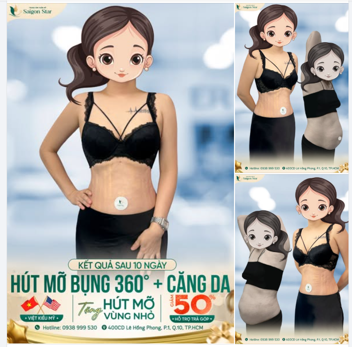 COMBO HÚT MỠ + CĂNG DA THIẾT KẾ ĐƯỜNG CONG QUYẾN RŨ - AN TOÀN TUYỆT ĐỐI