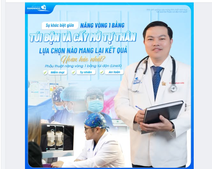 SỰ KHÁC BIỆT GIỮA NÂNG VÒNG 1 BẰNG TÚI ĐỘN VÀ CẤY MỠ TỰ THÂN - LỰA CHỌN NÀO MANG LẠI KẾT QUẢ HOÀN HẢO NHẤT?