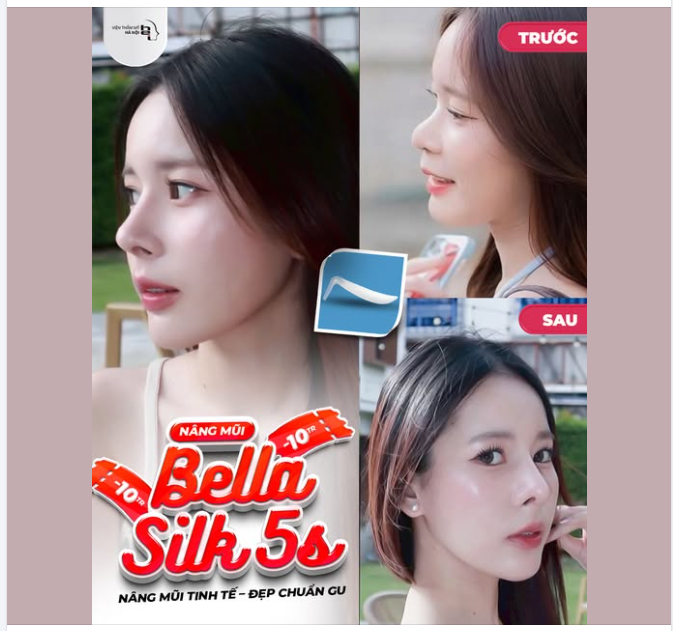 NÂNG MŨI BELLA SILK 5S - MŨI CÀNG ĐẸP, MẶT CÀNG XINH