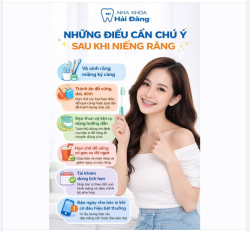 NHỮNG ĐIỀU CẦN CHÚ Ý SAU KHI NIỀNG RĂNG