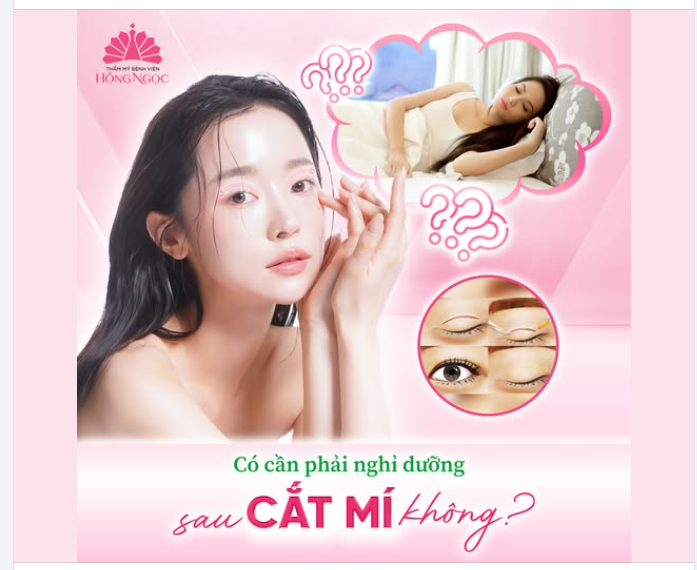 CẮT/NHẤN MÍ CÓ CẦN NGHỈ DƯỠNG KHÔNG?
