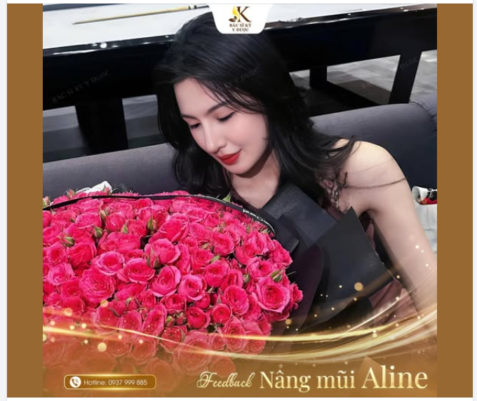 Nâng mũi nhẹ một chút thôi  Mà sao nhan sắc sáng ngời cả ngày Góc nghiêng giờ chẳng còn che Tự tin thả dáng, mê từ ánh nhìn