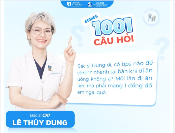 ĐI ĂN TIỆC NGẠI MANG "ĐỒ NGHỀ" NIỀNG RĂNG? BỎ TÚI NGAY 3 TIPS VỆ SINH CỰC TINH TẾ!