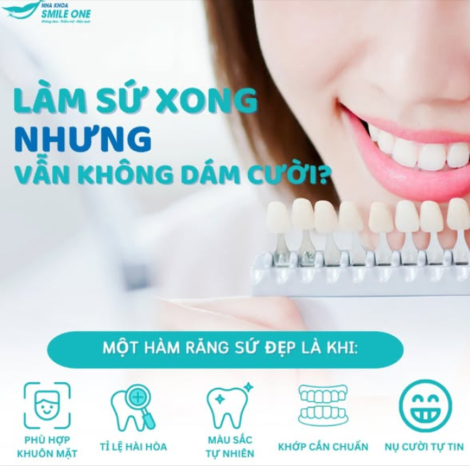 LÀM RĂNG SỨ XONG NHƯNG VẪN KHÔNG DÁM CƯỜI