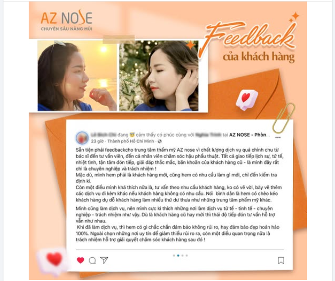 Cảm ơn feedback của khách hàng đến từ Gia Lai về hành trình làm đẹp cùng AZNOSE