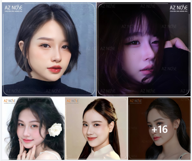 TOP20 dáng mũi được yêu thích nhất ở AZNOSE. Gu của bạn là gì? Chia sẻ với AZ nhé!