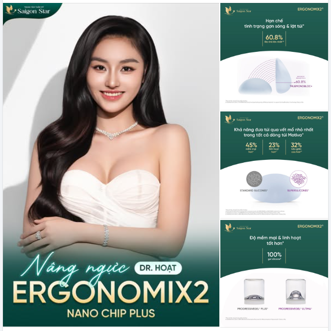 NÂNG NGỰC ERGONOMIX2 – SIÊU MỀM MẠI, CHUẨN TỰ NHIÊN