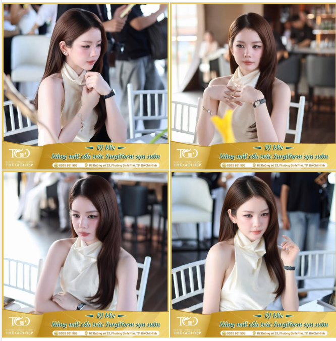 DJ Mie sau lần trùng tu lại dáng mũi tại Thế Giới Đẹp – nhan sắc thăng hạng ra sao sau 4 năm nhìn lại