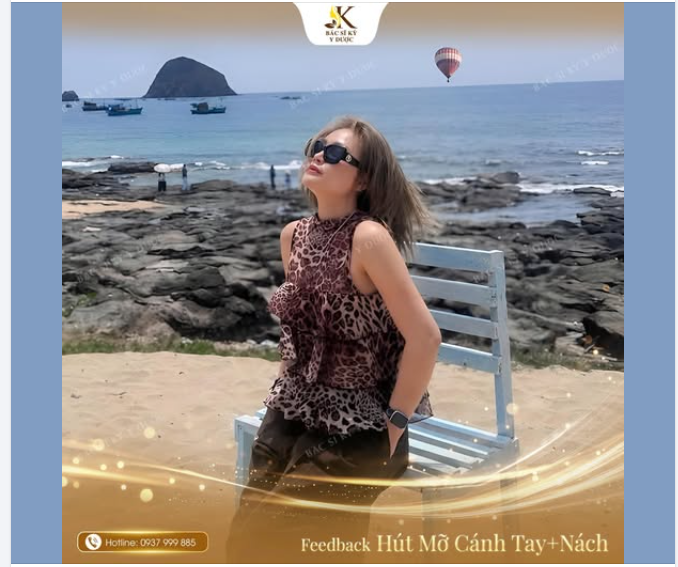 Vóc dáng thanh thoát, cánh tay thon gọn