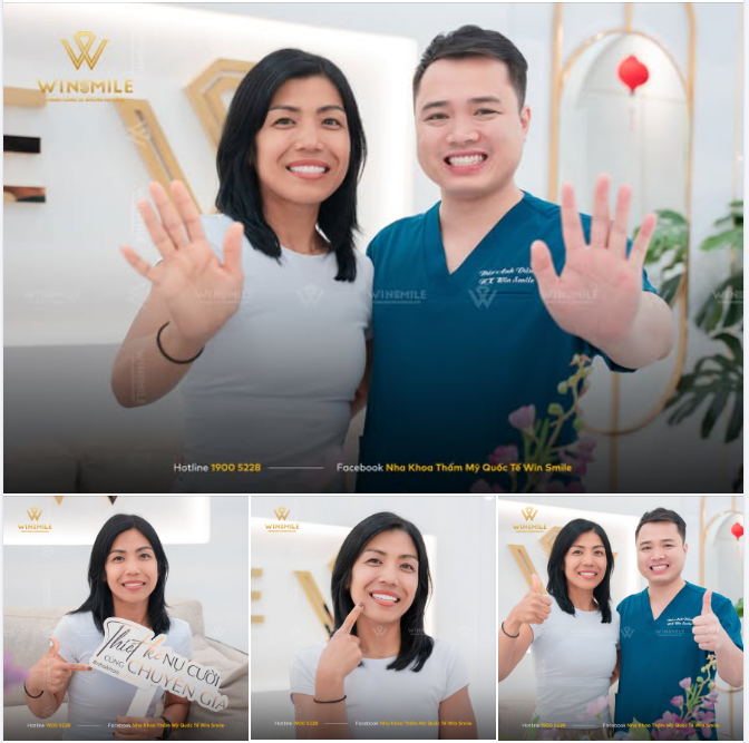 Biết đến Win Smile qua một người bạn, chị chủ động liên hệ từ xa với mong muốn cải thiện nụ cười của mình.