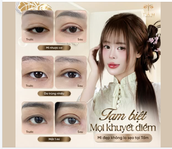 TẠM BIỆT MỌI KHUYẾT ĐIỂM VÙNG MẮT – SỞ HỮU ĐÔI MẮT 2 MÍ TỰ NHIÊN TẠI TẤM