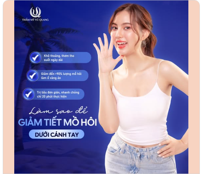 LÀM SAO ĐỂ GIẢM TIẾT MỒ HÔI DƯỚI CÁNH TAY?