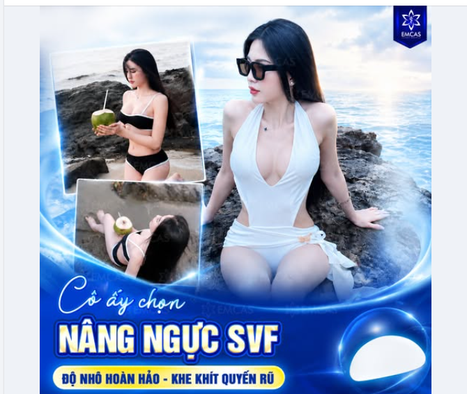 DIỆN BIKINI CHẲNG CẦN "ĐỘN" – TẤT CẢ NHỜ NÂNG NGỰC SVF TẠI EMCAS
