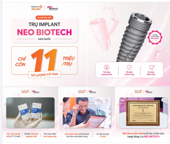TRI ÂN ĐẶC BIỆT: TRỒNG TRỤ NEO BIOTECH TRỌN GÓI 11 TRIỆU