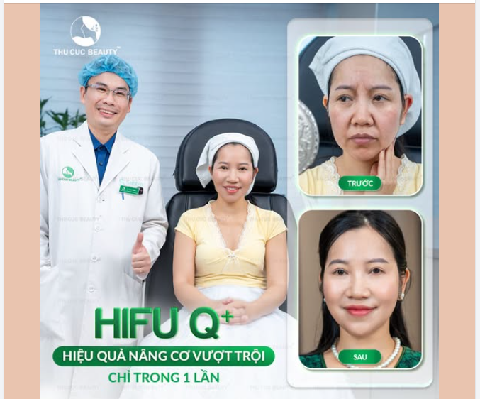HIFU Q+: "LÀ PHẲNG" NẾP NHĂN - SIẾT GỌN VIỀN HÀM CHUẨN Y KHOA