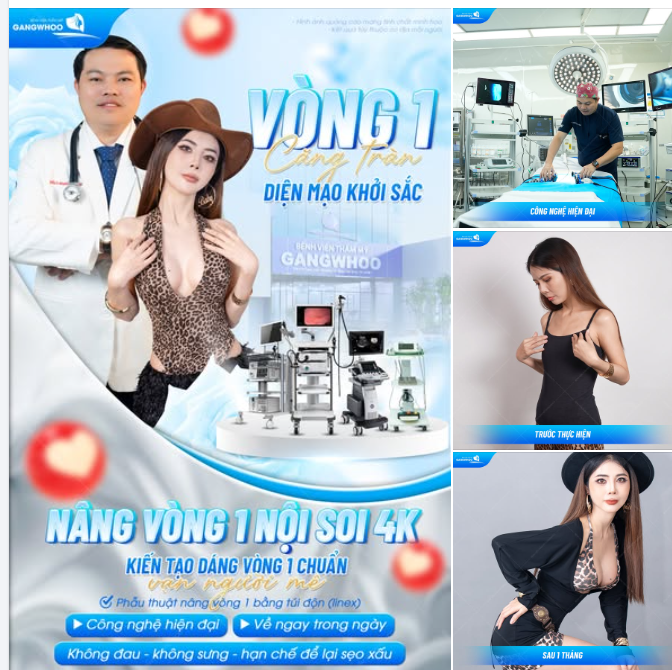 VÒNG 1 CĂNG TRÀN, DIỆN MẠO KHỞI SẮC - NÂNG VÒNG 1 NỘI SOI 4K, KIẾN TẠO DÁNG VÒNG 1 CHUẨN “VẠN NGƯỜI MÊ”