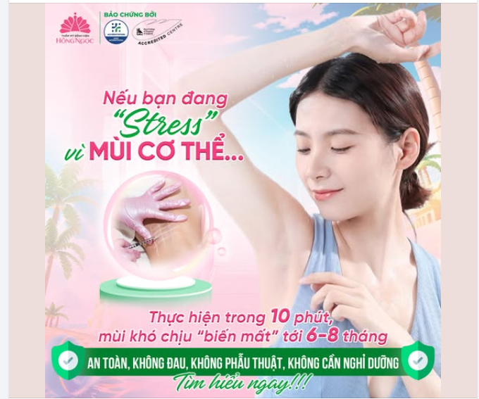 TẠM BIỆT HÔI NÁCH KHÔNG KHÓ - VÌ ĐÃ CÓ BOTOX "LO"!