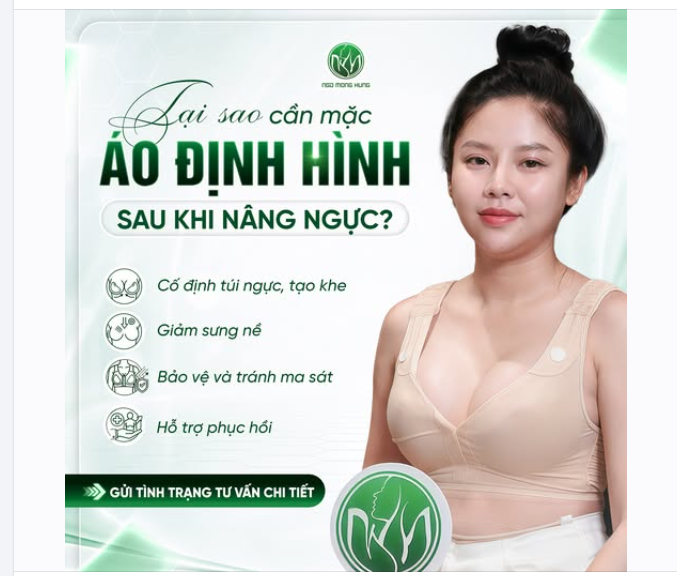 Tại sao phải mặc áo định hình sau nâng ngực?