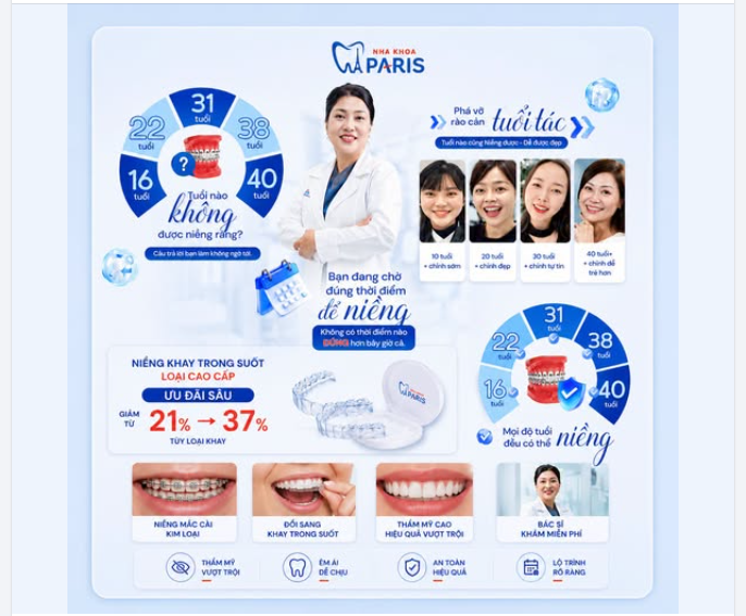 GÓC CHUYÊN GIA: ĐỘ TUỔI NÀO KHÔNG ĐƯỢC NIỀNG RĂNG?
