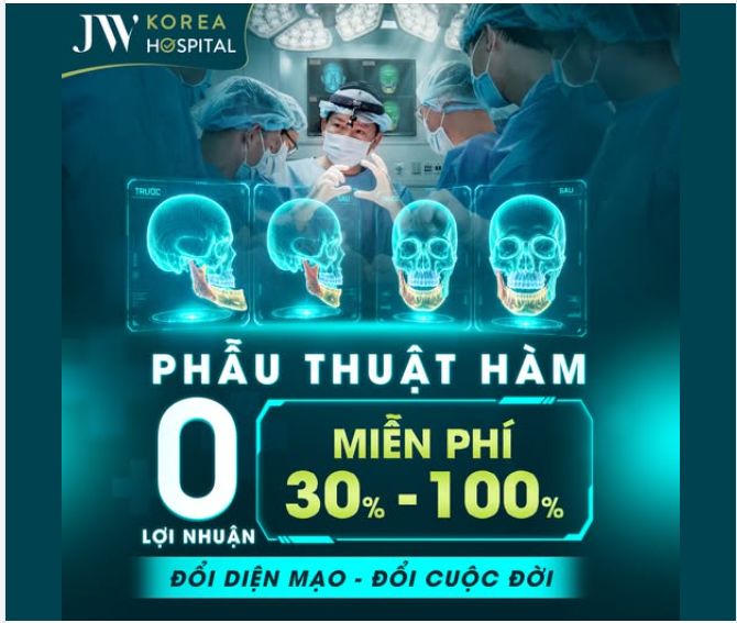 HƯA TỪNG CÓ! JW HỖ TRỢ PHẪU THUẬT HÀM 0 LỢI NHUẬN