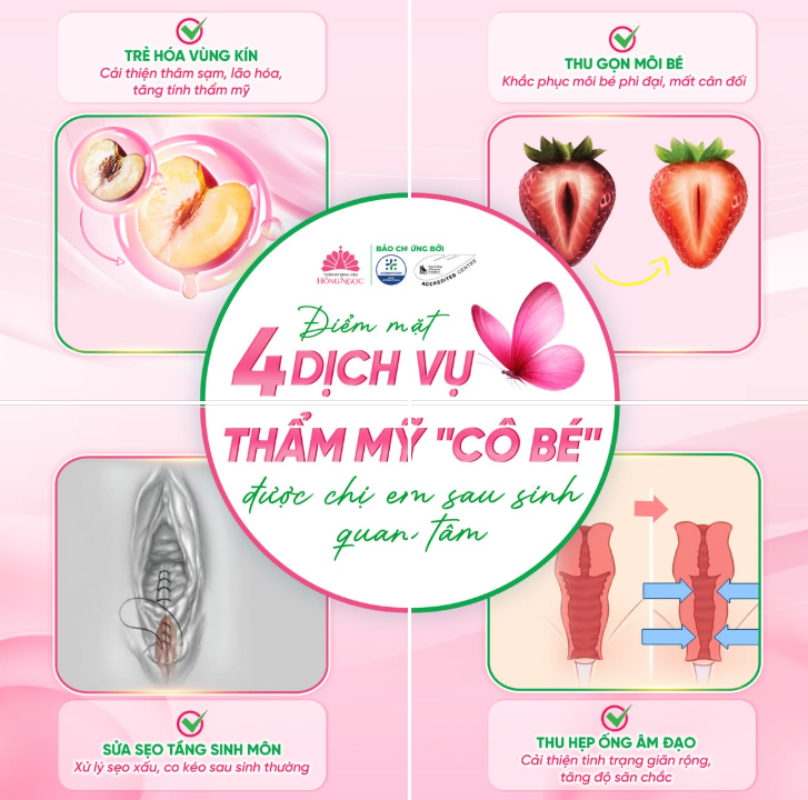 ĐIỂM MẶT 4 DỊCH VỤ THẨM MỸ "CÔ BÉ" ĐƯỢC CHỊ EM SAU SINH QUAN TÂM