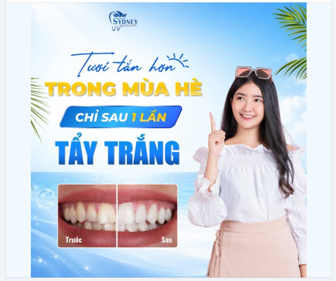 TƯƠI TẮN HƠN TRONG MÙA HÈ CHỈ SAU MỘT LẦN TẨY TRẮNG