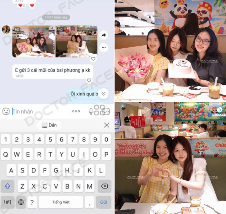 1 khung hình – 3 khách hàng – 3 dáng mũi nhà Dr Face