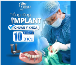 TRỒNG RĂNG IMPLANT CHUẨN Y KHOA CHỈ TỪ 10 TRIỆU