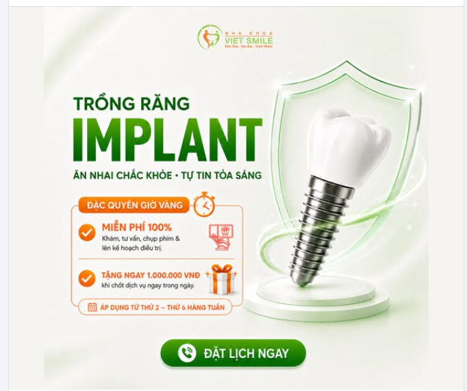 BỎ QUA CHEN CHÚC CUỐI TUẦN – TRỒNG RĂNG THẢNH THƠI, NHẬN ƯU ĐÃI LỚN!