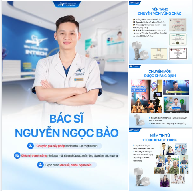Trong rất nhiều yếu tố để tạo nên một ca Implant thành công, điều quan trọng nhất, mang tính quyết định nhất là bác sĩ có kinh nghiệm và chuyên môn để chẩn đoán, lập kế hoạch và chỉ định điều trị phù hợp ngay từ đầu.