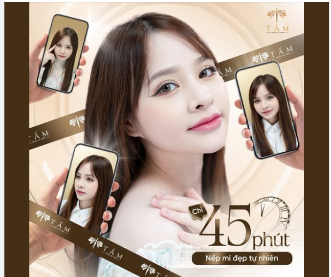 Chỉ 45 phút – Sở hữu nếp mí đẹp tự nhiên, hài hòa với gương mặt.  Inbox để được tư vấn ngay!