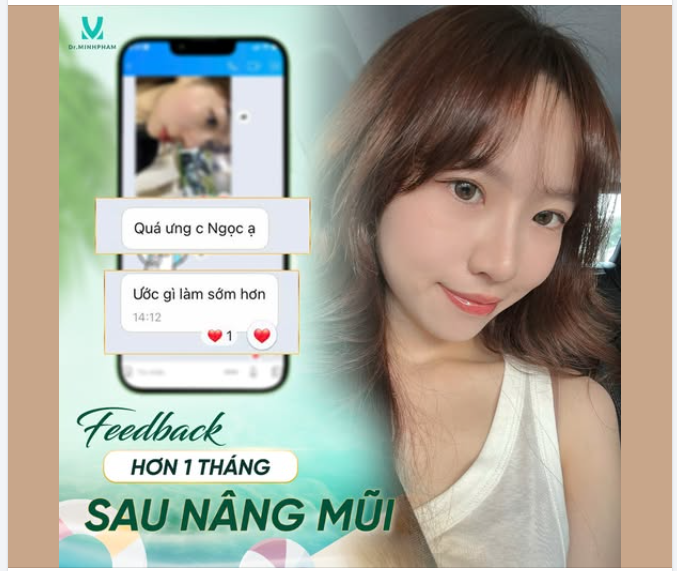 "Mũi xinh quá, em chỉ hối hận vì không làm sớm hơn"