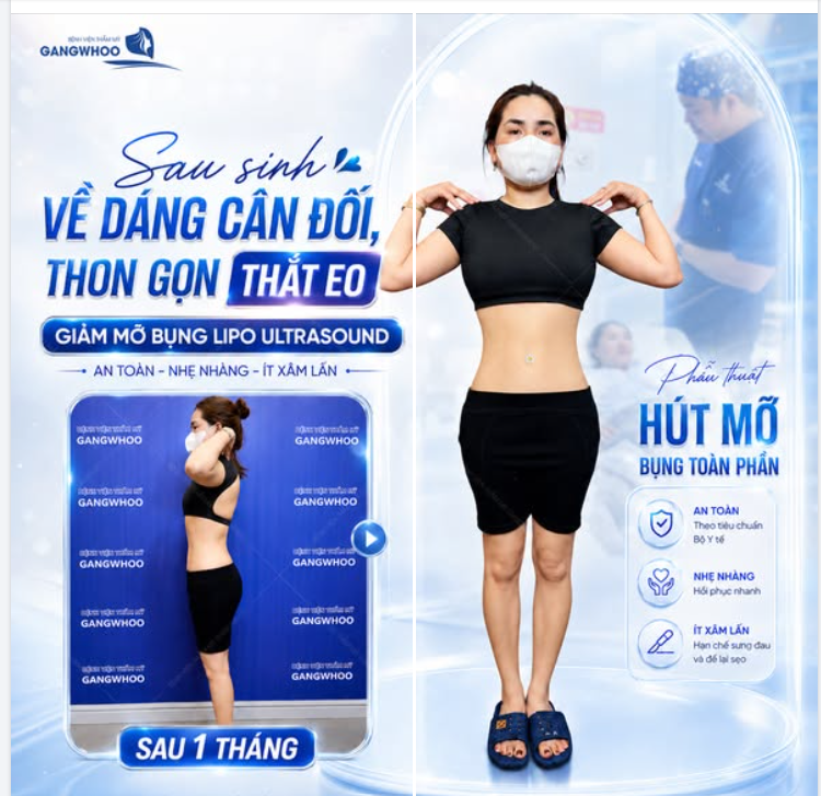 VỀ DÁNG CÂN ĐỐI SAU SINH, THON GỌN THẮT EO
