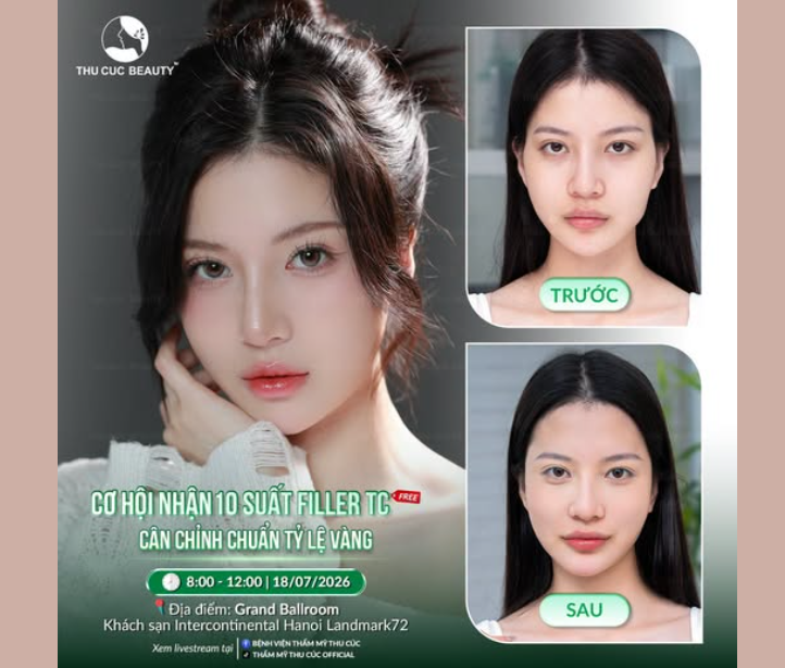 10 SUẤT FILLER TC FREE CHO DIỆN MẠO TỶ LỆ VÀNG!