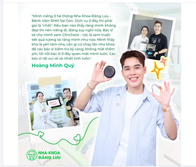 "Nếu thấy răng mình chưa đẹp thì nên niềng đi, đừng suy nghĩ nữa."