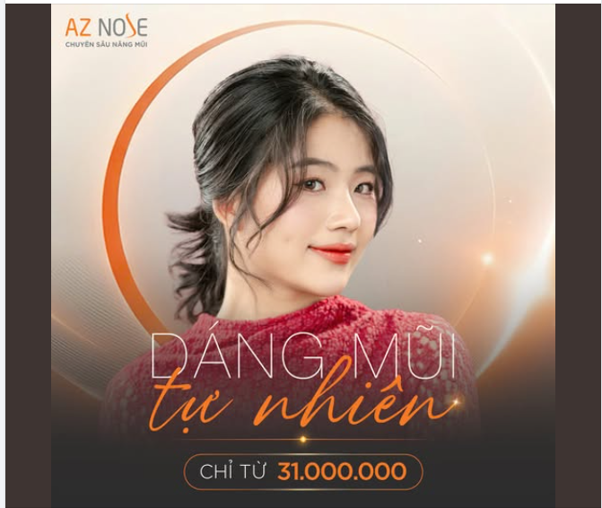 Tin đồn: "AZNOSE làm mũi giá cao!"  Sự thật: Dáng mũi tự nhiên chỉ từ 31tr!