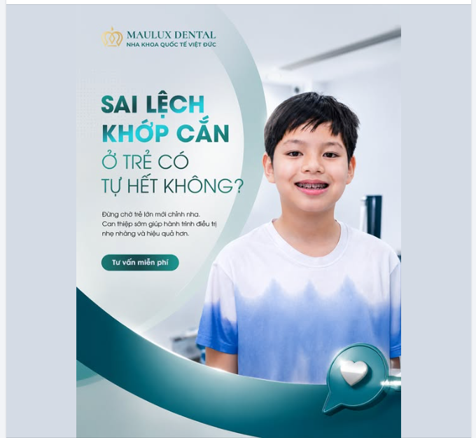 SAI LỆCH KHỚP CẮN Ở TRẺ CÓ TỰ HẾT KHÔNG?